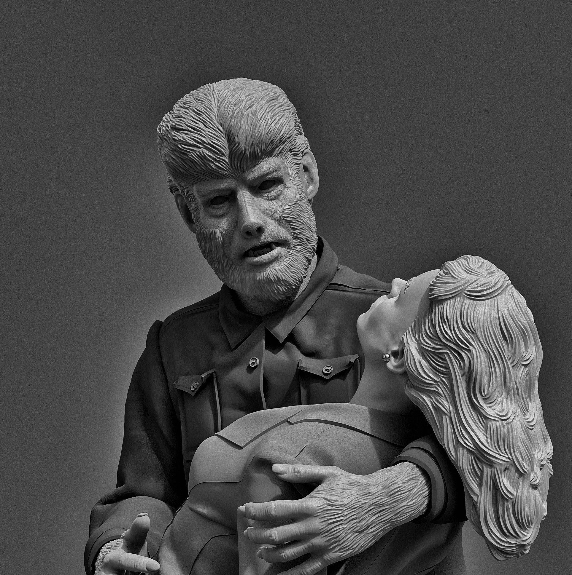 Classic Monsters Statues Set 1 STL Files 3D model 3D printable | CGTrader