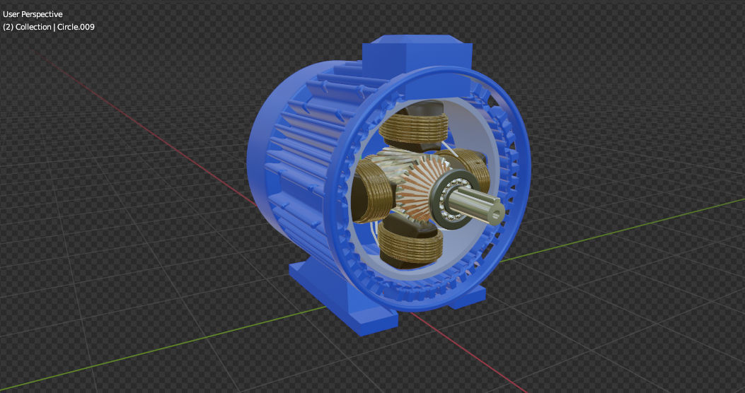 3D model Electric dc motor VR / AR / lowpoly CGTrader