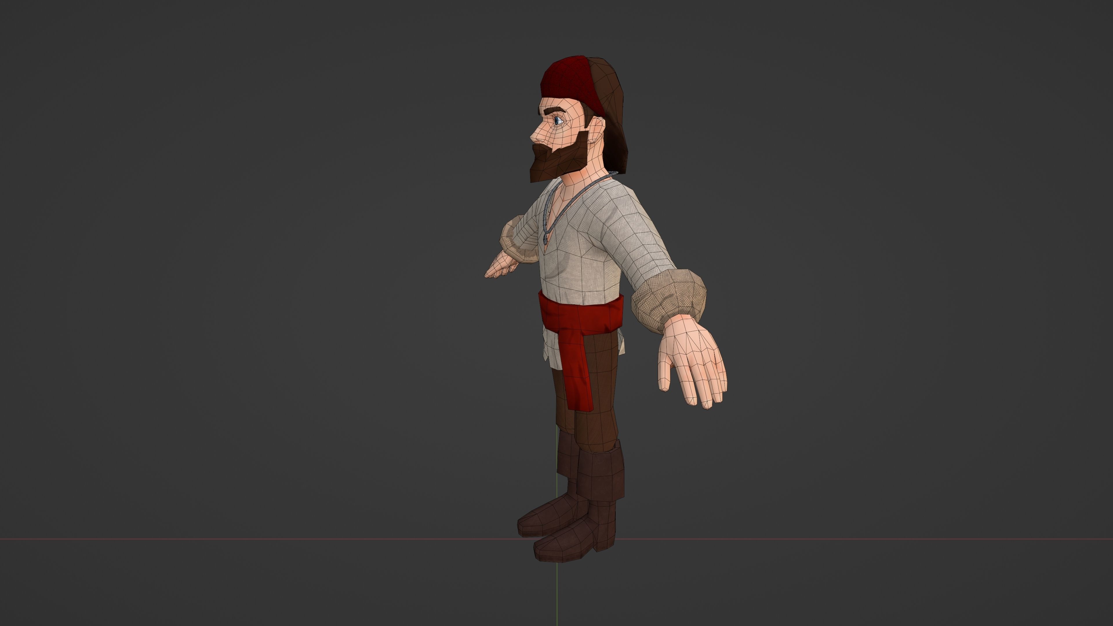 3D model Low Poly Stylized Pirate VR / AR / low-poly | CGTrader
