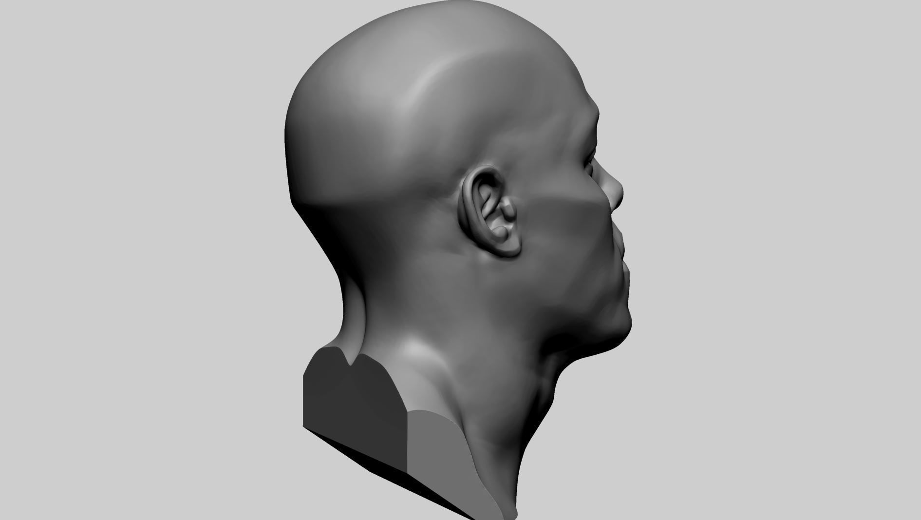 Male Head Printable B 3D model 3D printable | CGTrader
