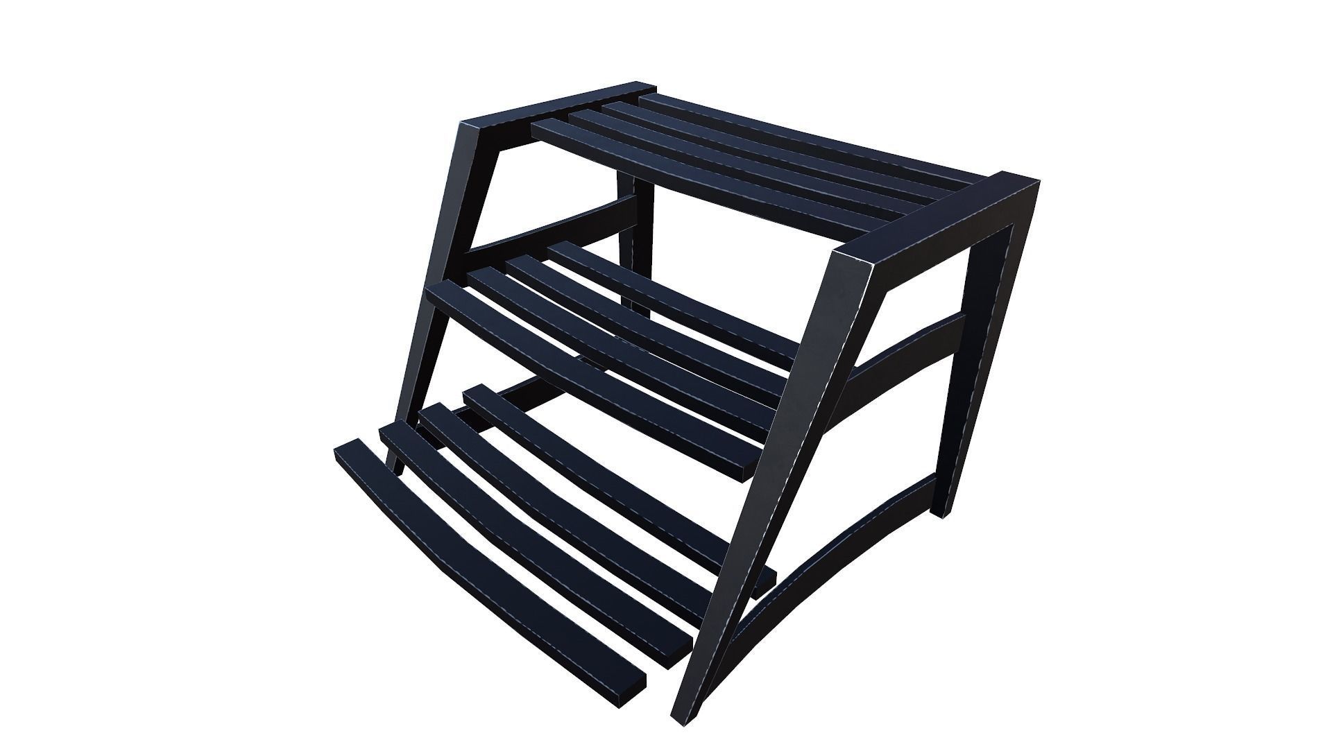 3D model Metal Shelf Stand 1 VR / AR / lowpoly CGTrader