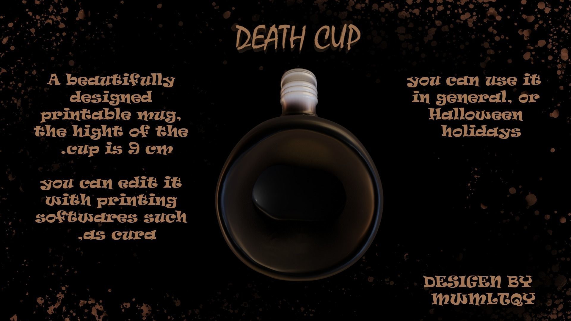death cup 3D model 3D printable | CGTrader