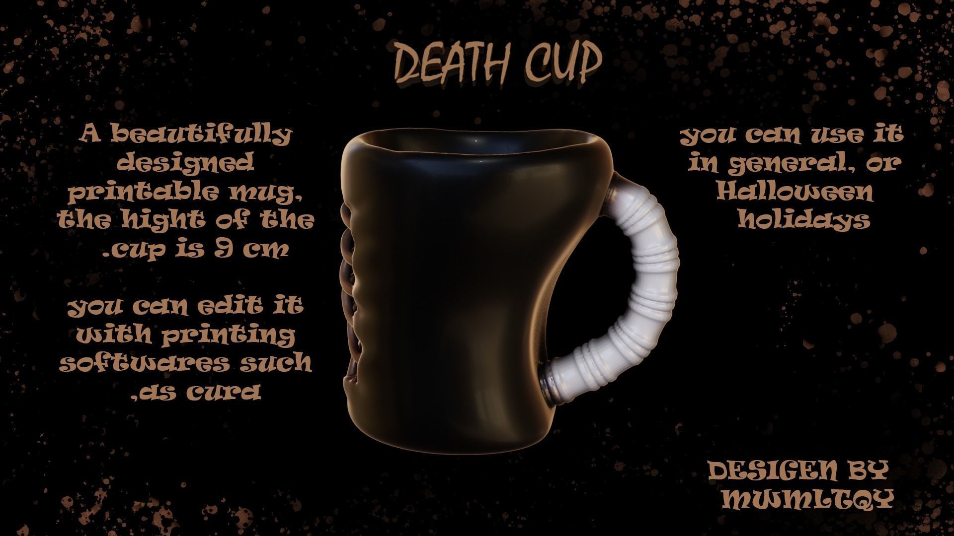 death cup 3D model 3D printable CGTrader