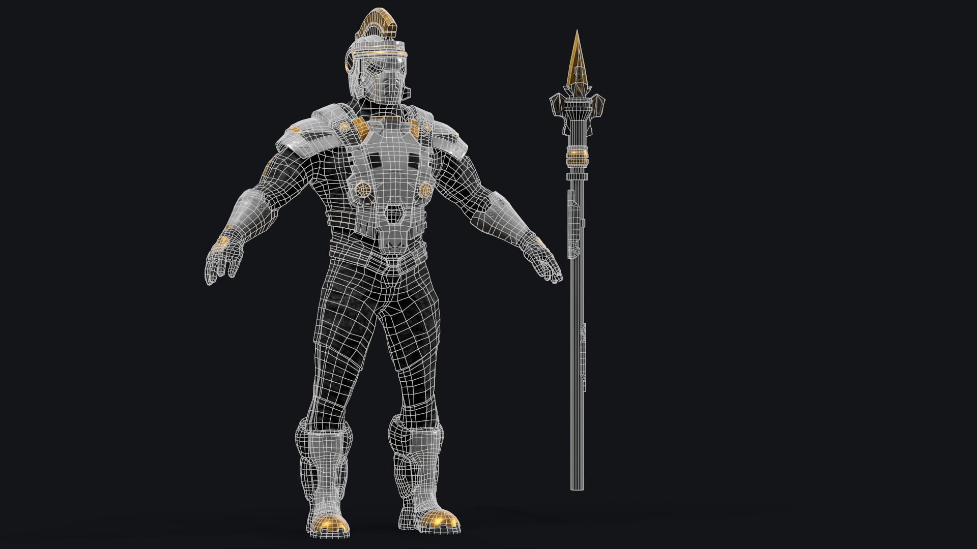3D model Sci Fi Centurion VR / AR / low-poly | CGTrader