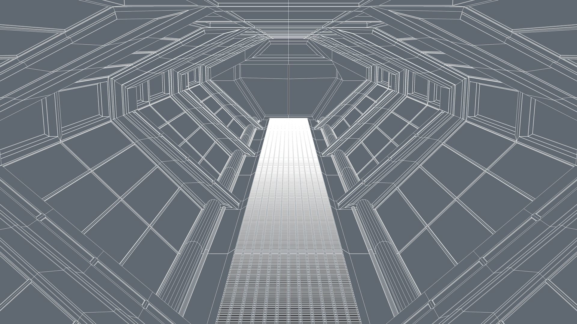 Sci Fi Corridor 3D model | CGTrader