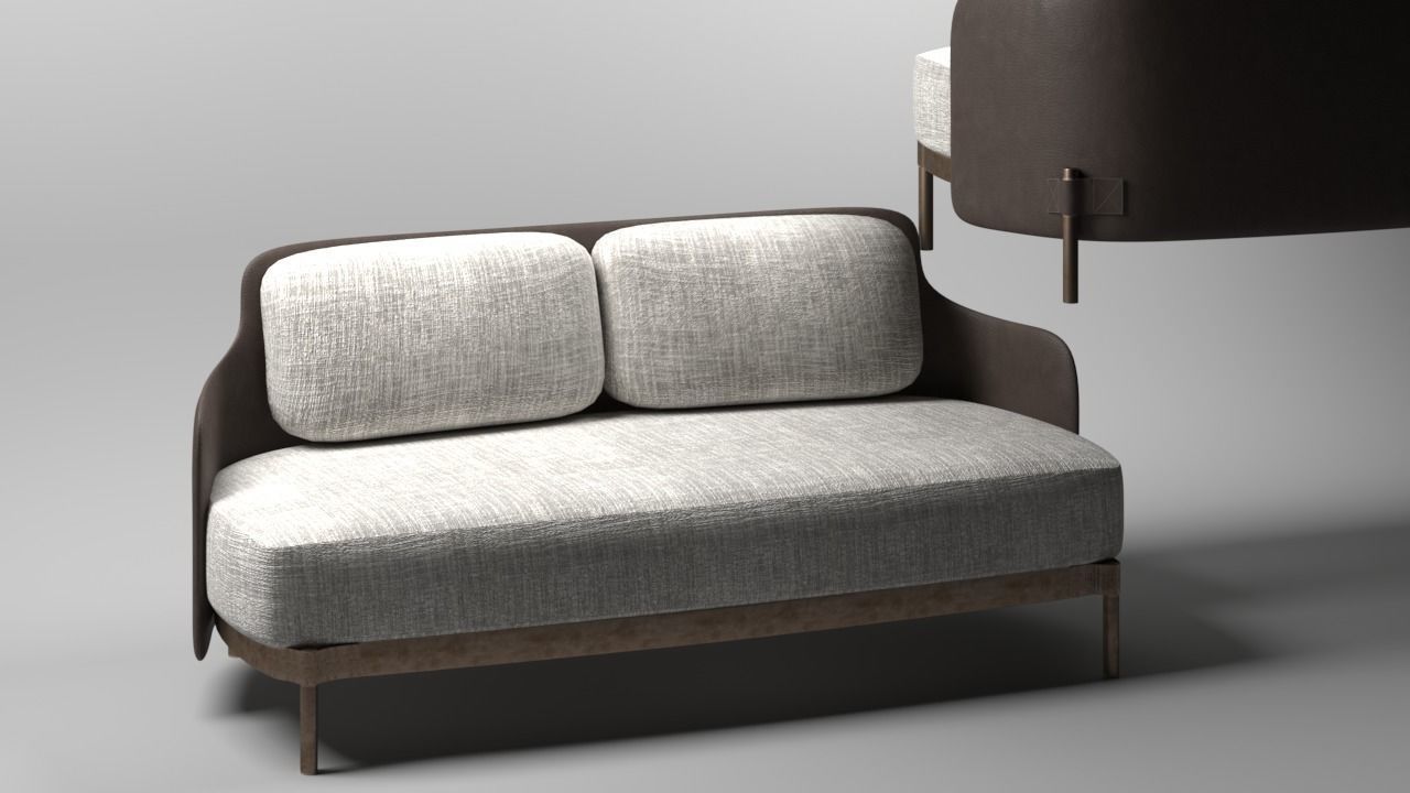 sofa Tape Minotti free 3D model | CGTrader