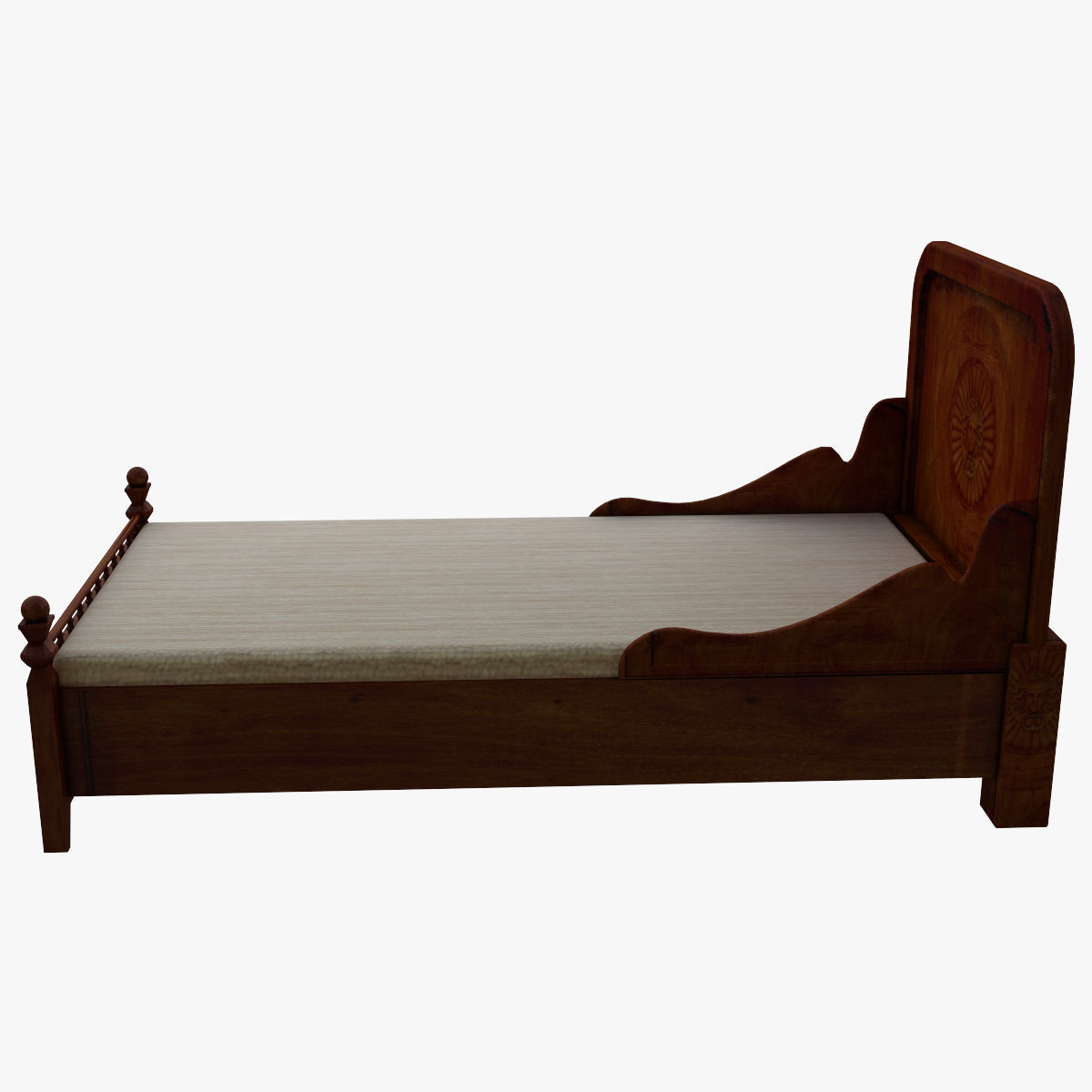 Old Bed 3D model CGTrader
