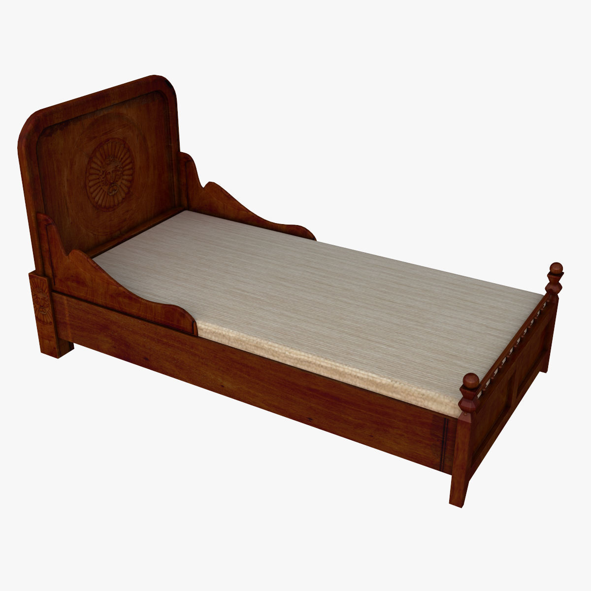 Old Bed 3D model CGTrader