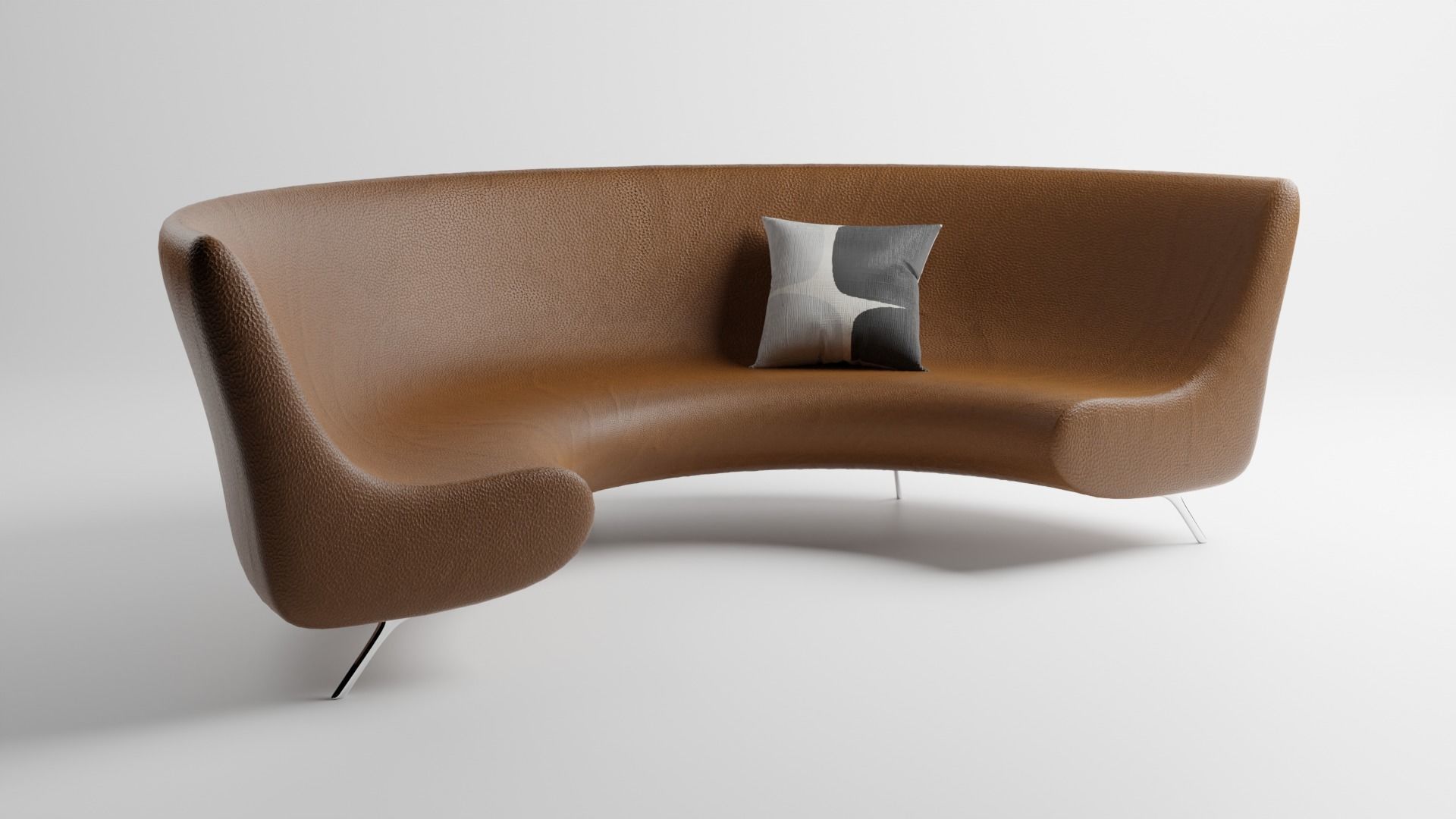 Round couch 3D model | CGTrader