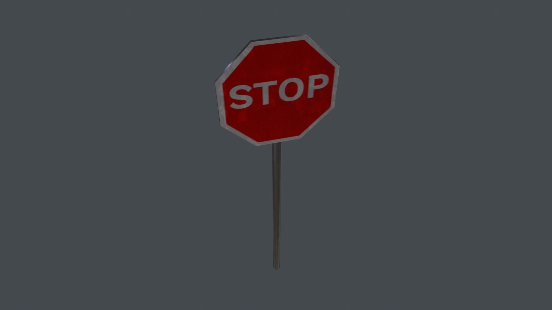 Stop Sign Model 3D model Stop Sign 3D Model VR / AR / low-poly | CGTrader
