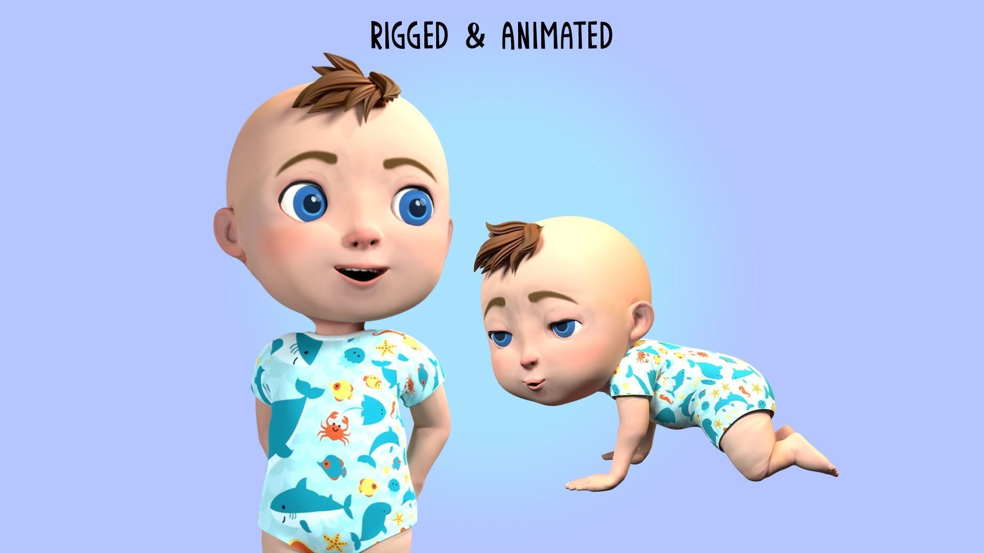 3D model Cartoon family pack rigged VR / AR / lowpoly CGTrader