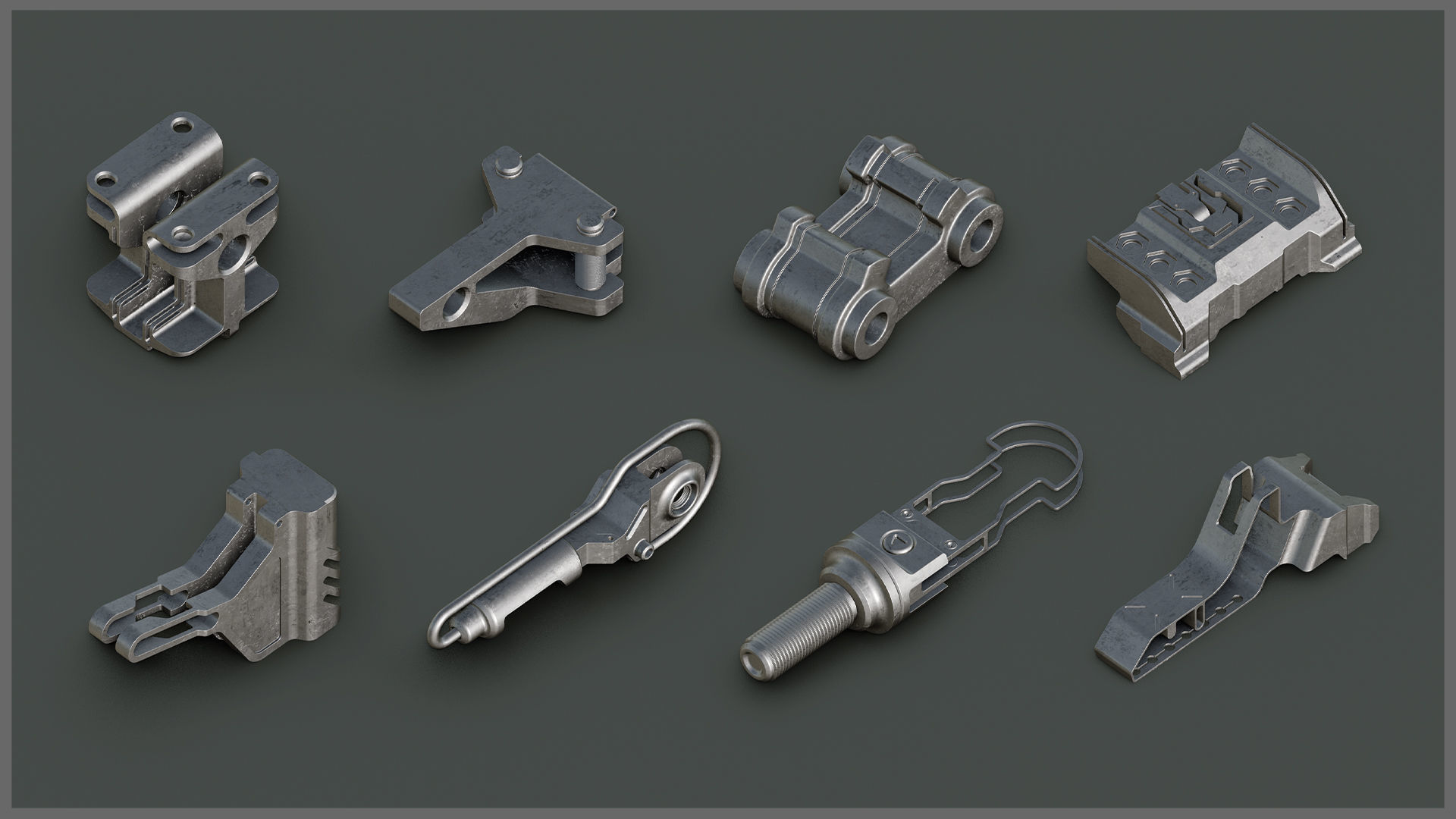 Sci-Fi Hard Surface KITBASH 35 DETAILS 3D model | CGTrader