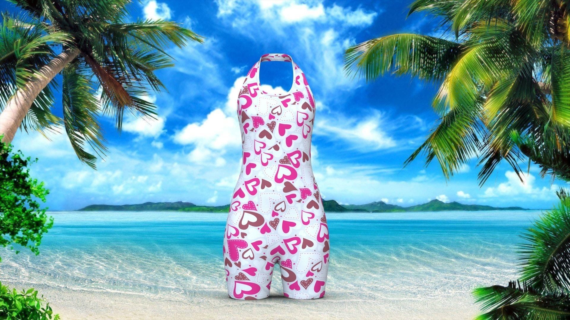 Wave Cheeky Double Strap One Piece