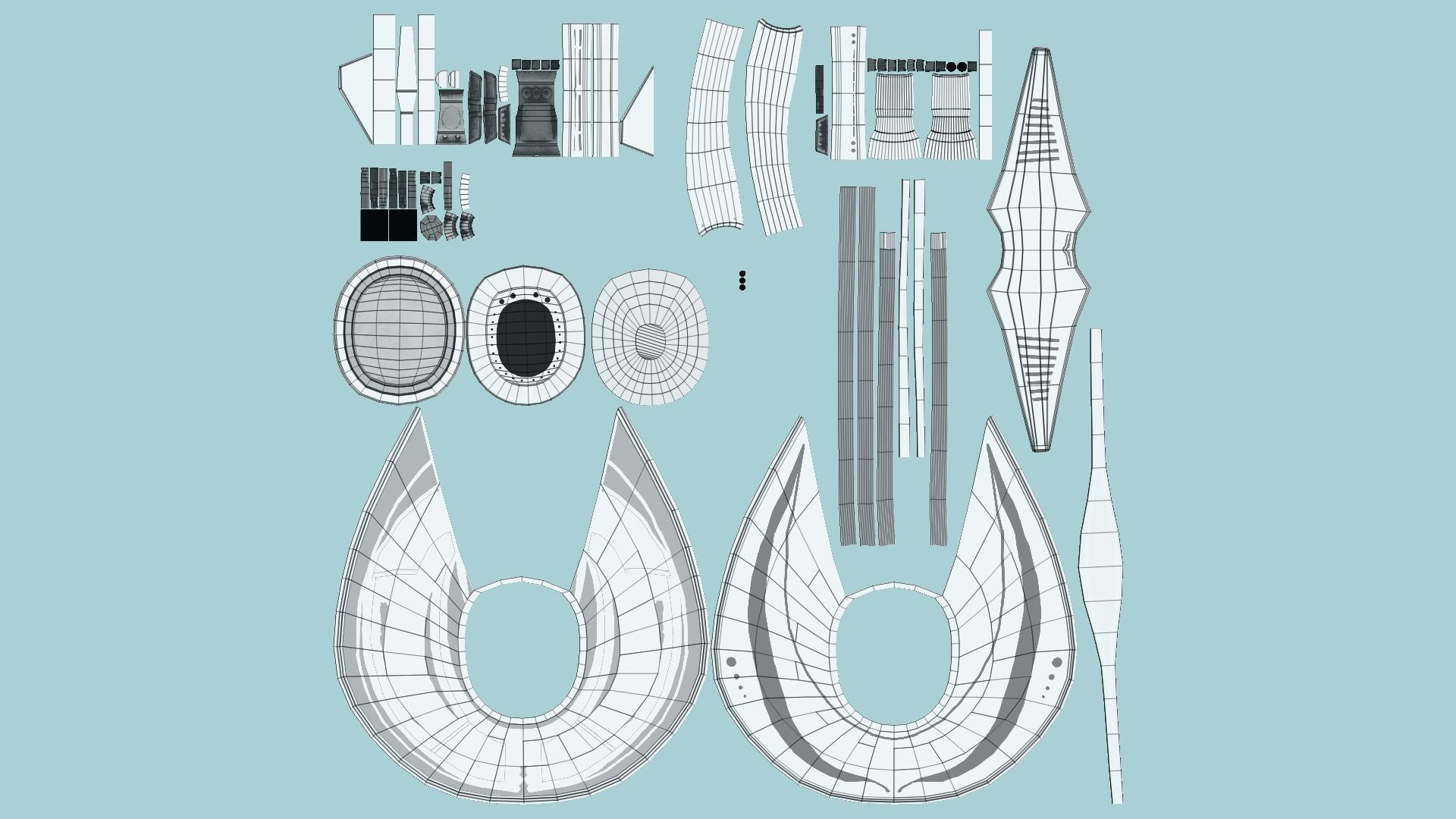3D model Alien Spaceship UFO D02 Aluminum - Sci Fi Spacecraft Design VR ...