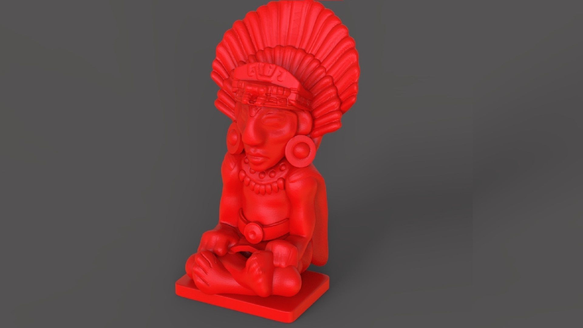 The Mayan Statue 3D model 3D printable CGTrader
