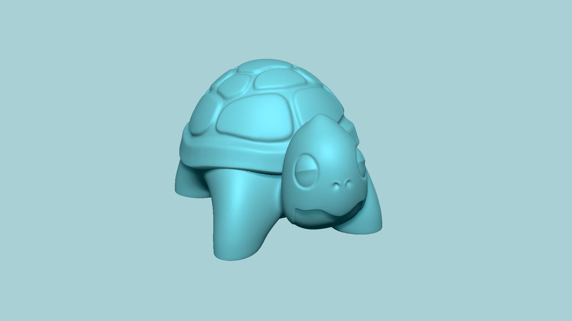 Cute Turtle Miniature - STL Printable 3D model 3D printable | CGTrader