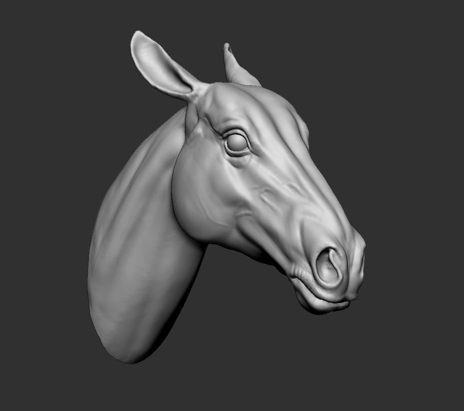 Horse head Model 3D model 3D printable CGTrader