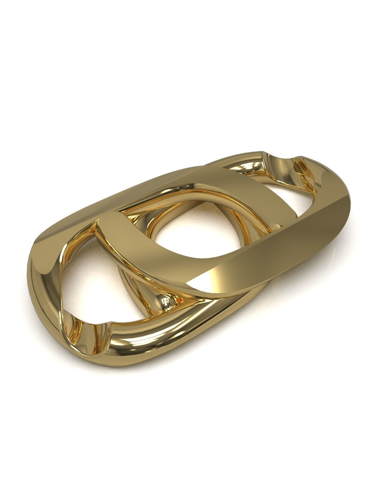 Necklace chain link 3D model 3D printable | CGTrader