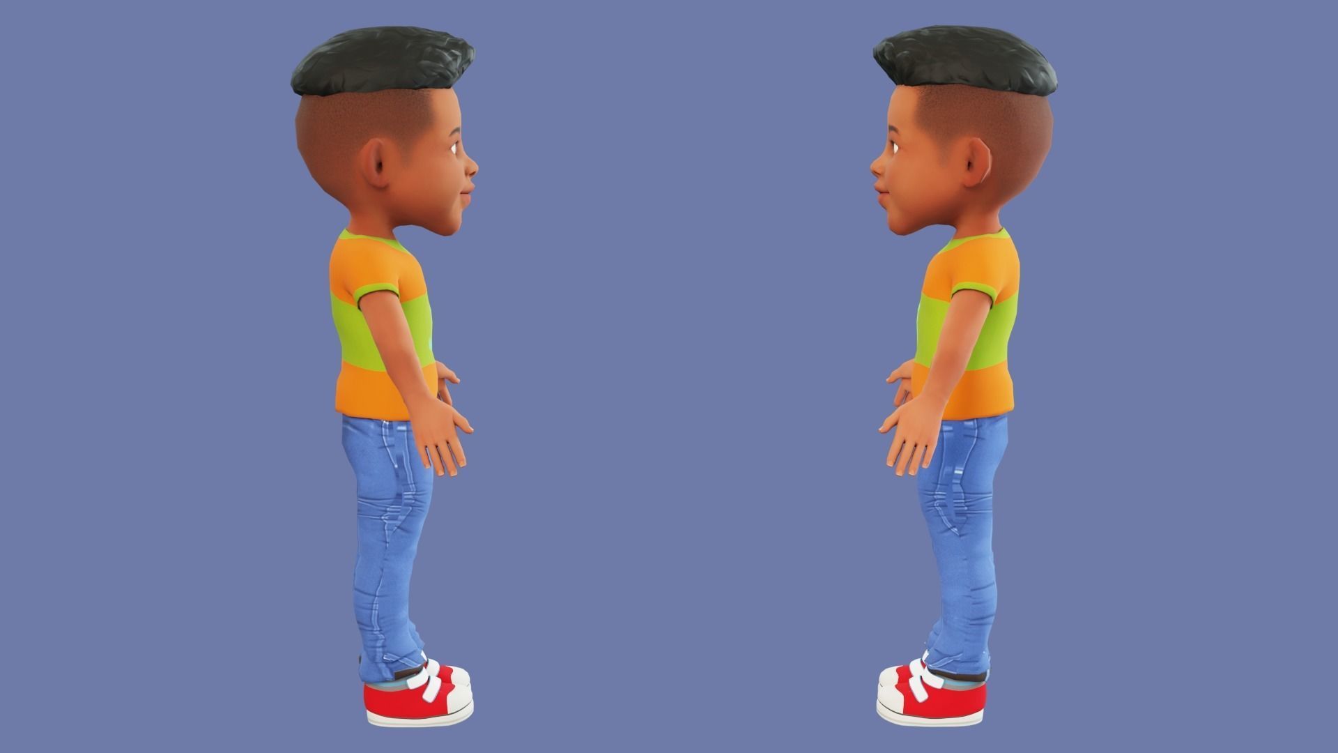 Karton Rigged Cartoon Boy Rigged free VR / AR / low-poly 3D model rigged | CGTrader