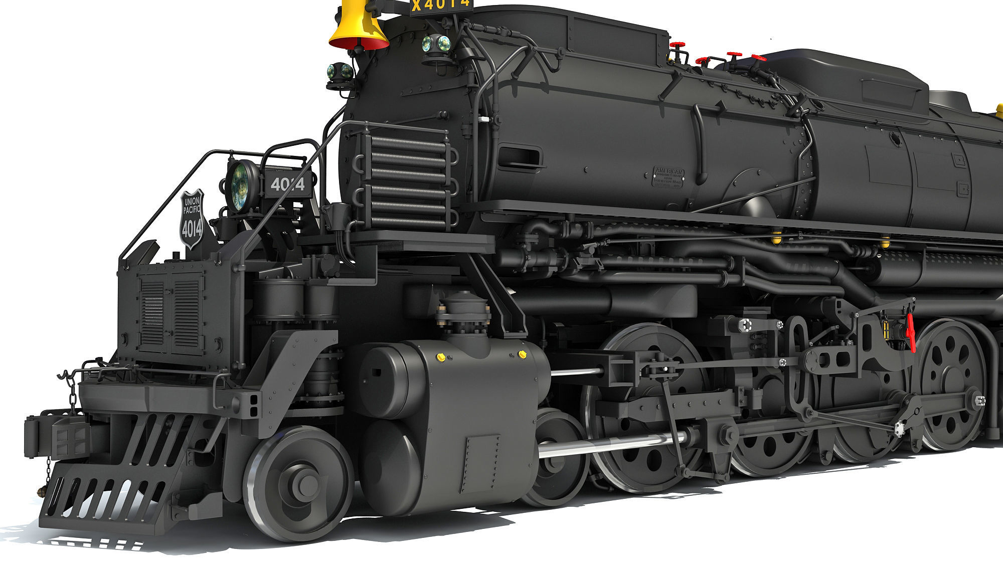 Steam Big Boy Train 3D model CGTrader