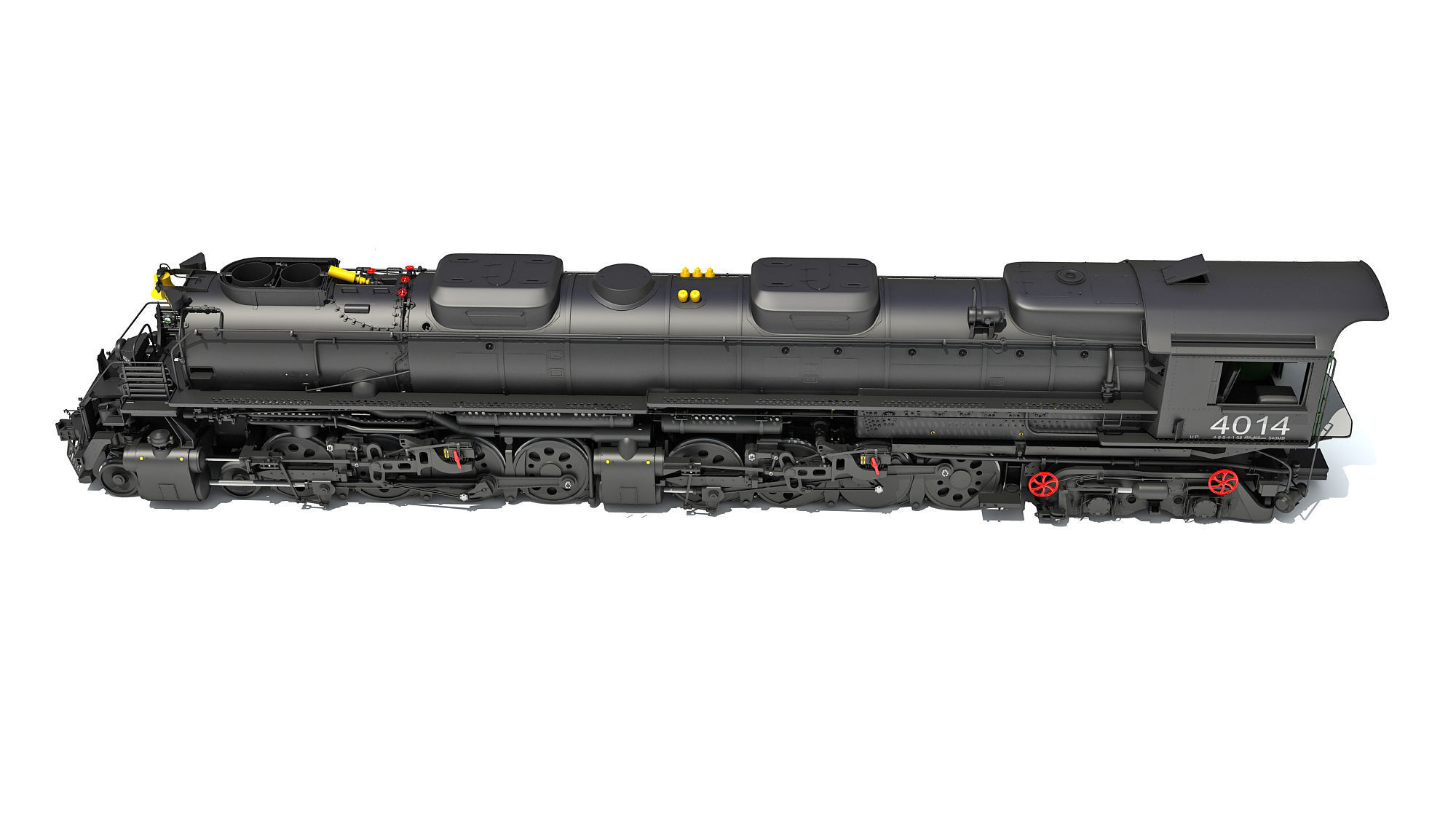 Steam Big Boy Train 3D model CGTrader
