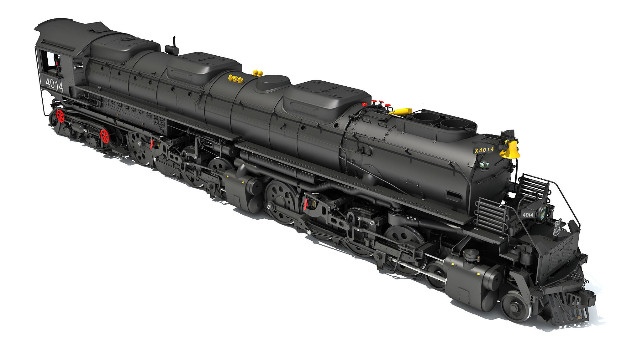 Steam Big Boy Train 3D model CGTrader