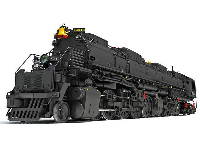 Steam Big Boy Train 3D model CGTrader