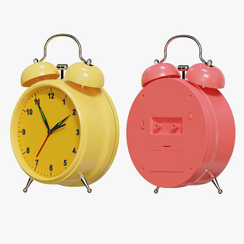 Analog Alarm Clock 3D model CGTrader