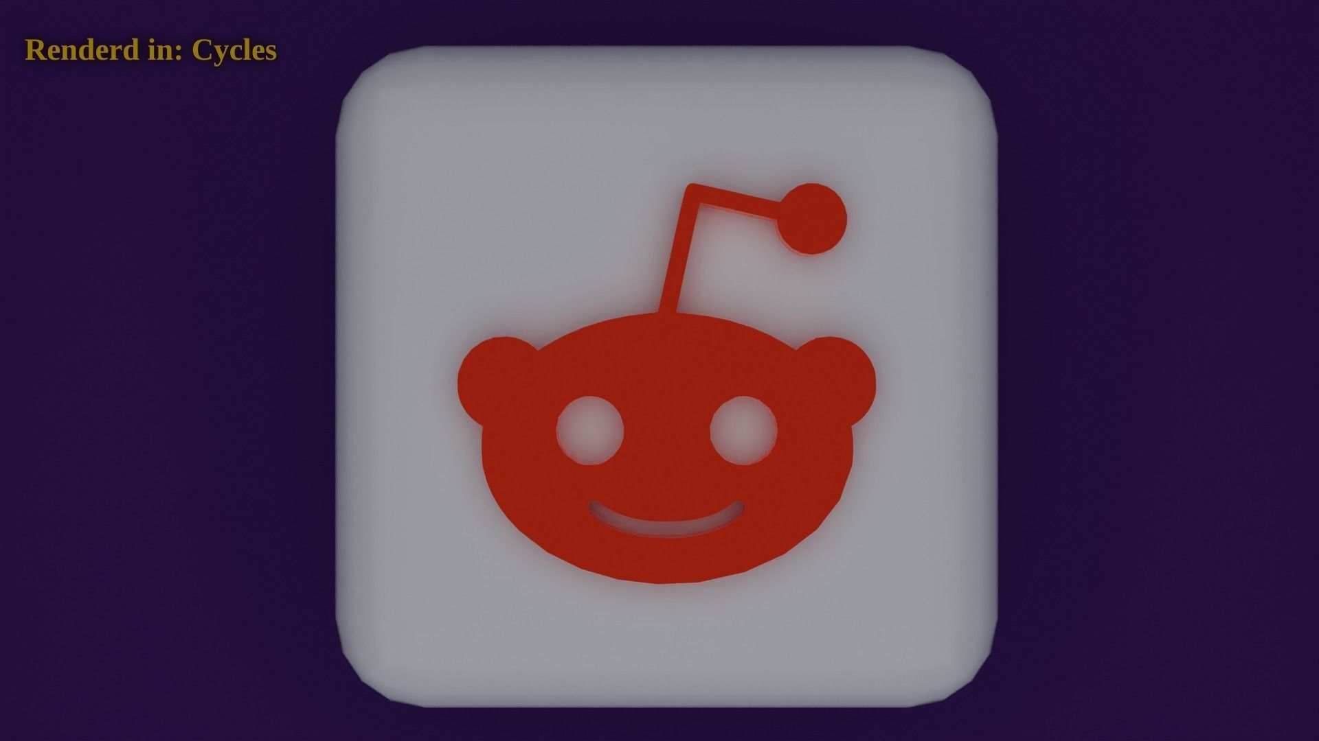 3D model Reddit Icon Emoji VR / AR / lowpoly CGTrader
