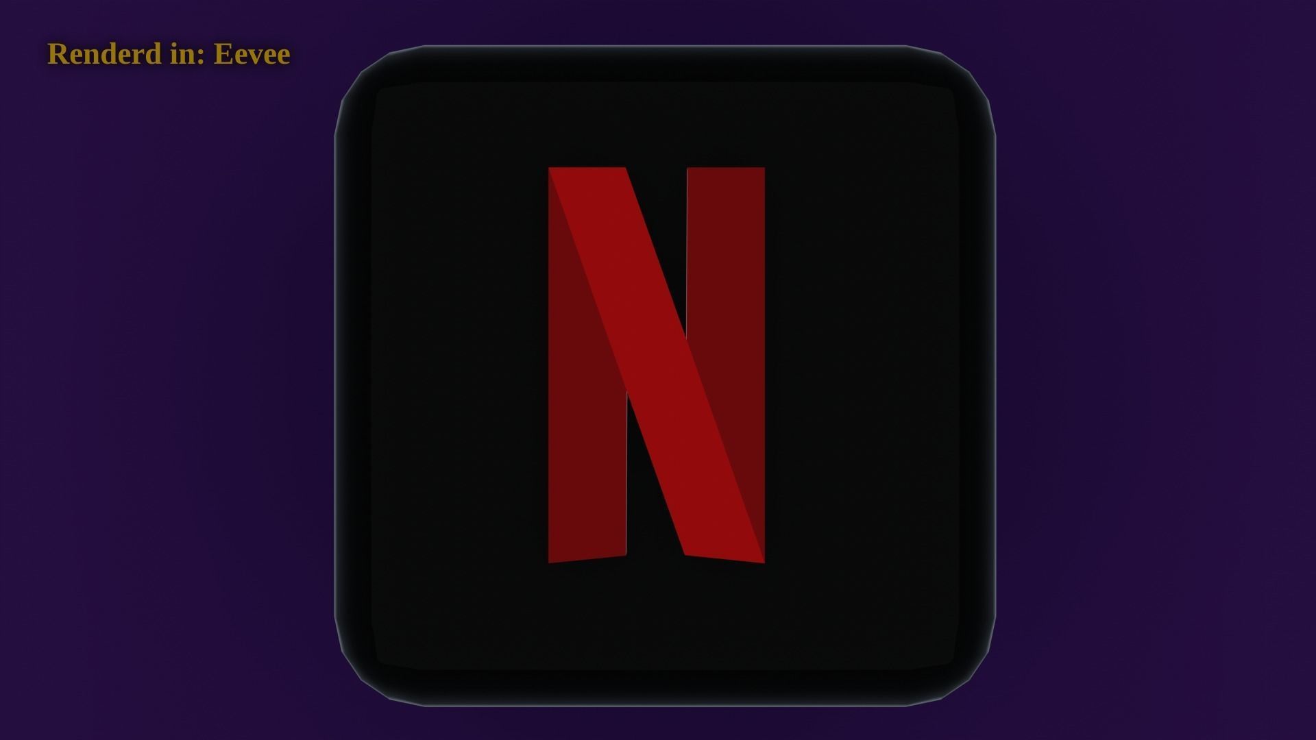 3D model Netflix Icon Emoji VR / AR / lowpoly CGTrader