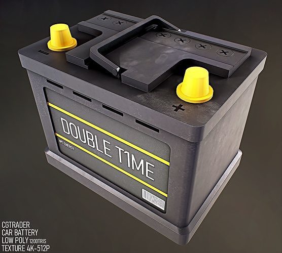 3D model Car Battery VR / AR / lowpoly CGTrader