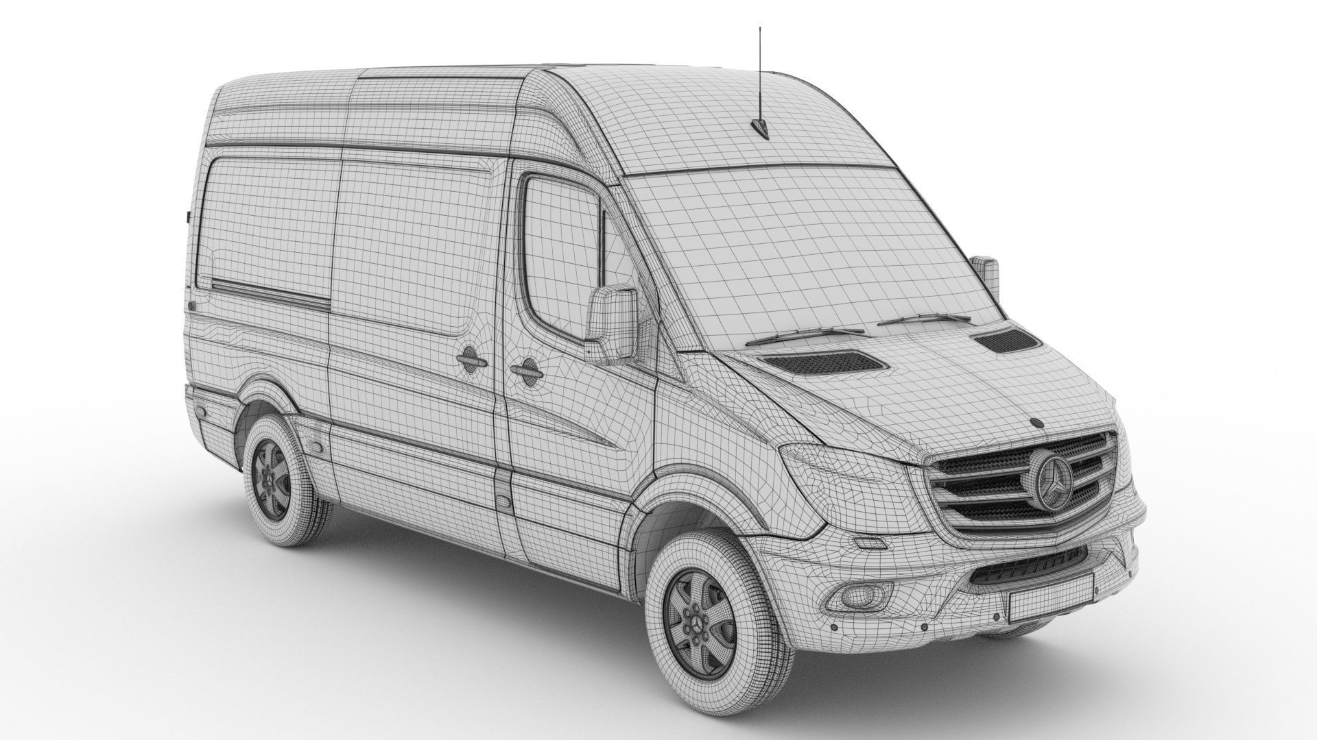 Mercedes Benz Sprinter Van L2H2 2018 3D model | CGTrader