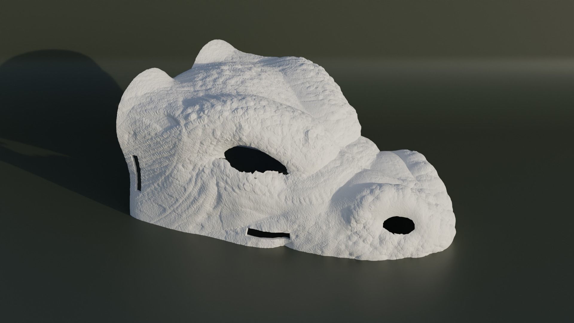 Dragon Face Mask - Dragon Cosplay 3D model 3D printable | CGTrader
