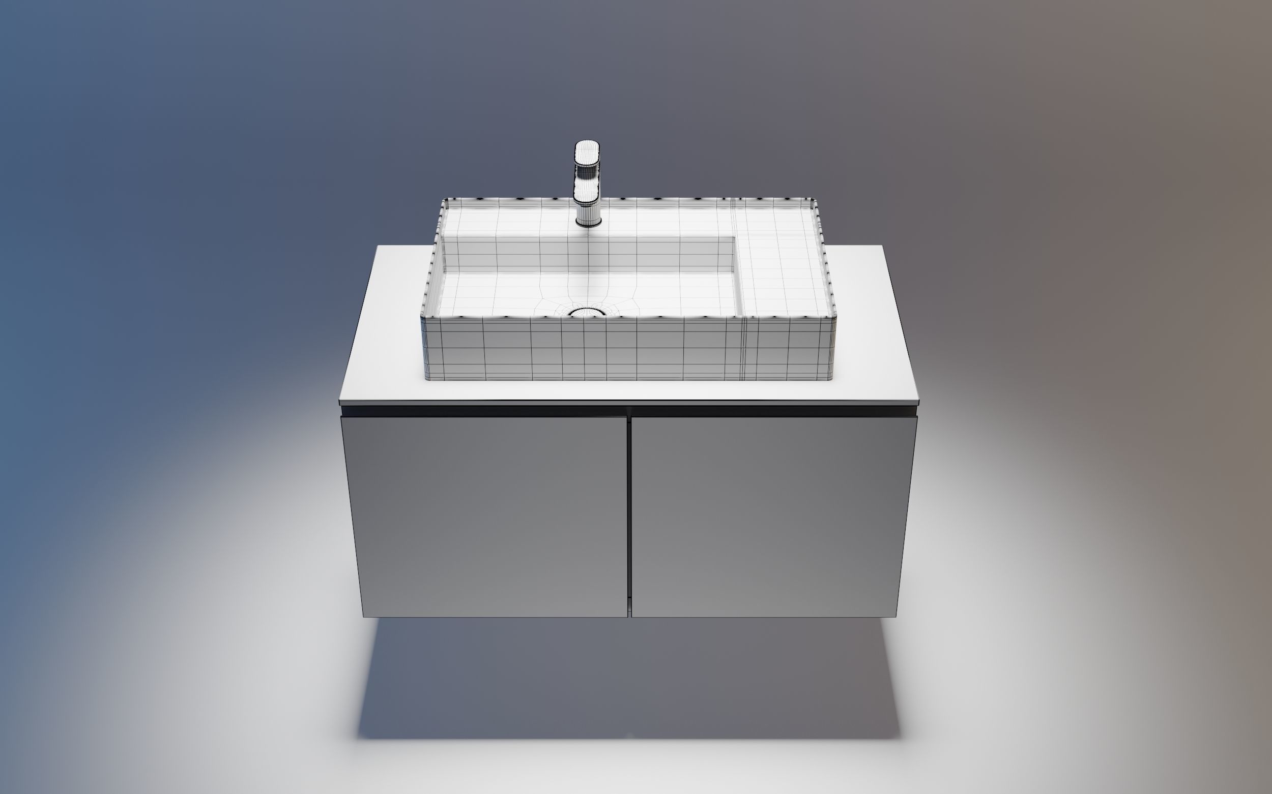 Bathroom Vanity 1 3D model | CGTrader