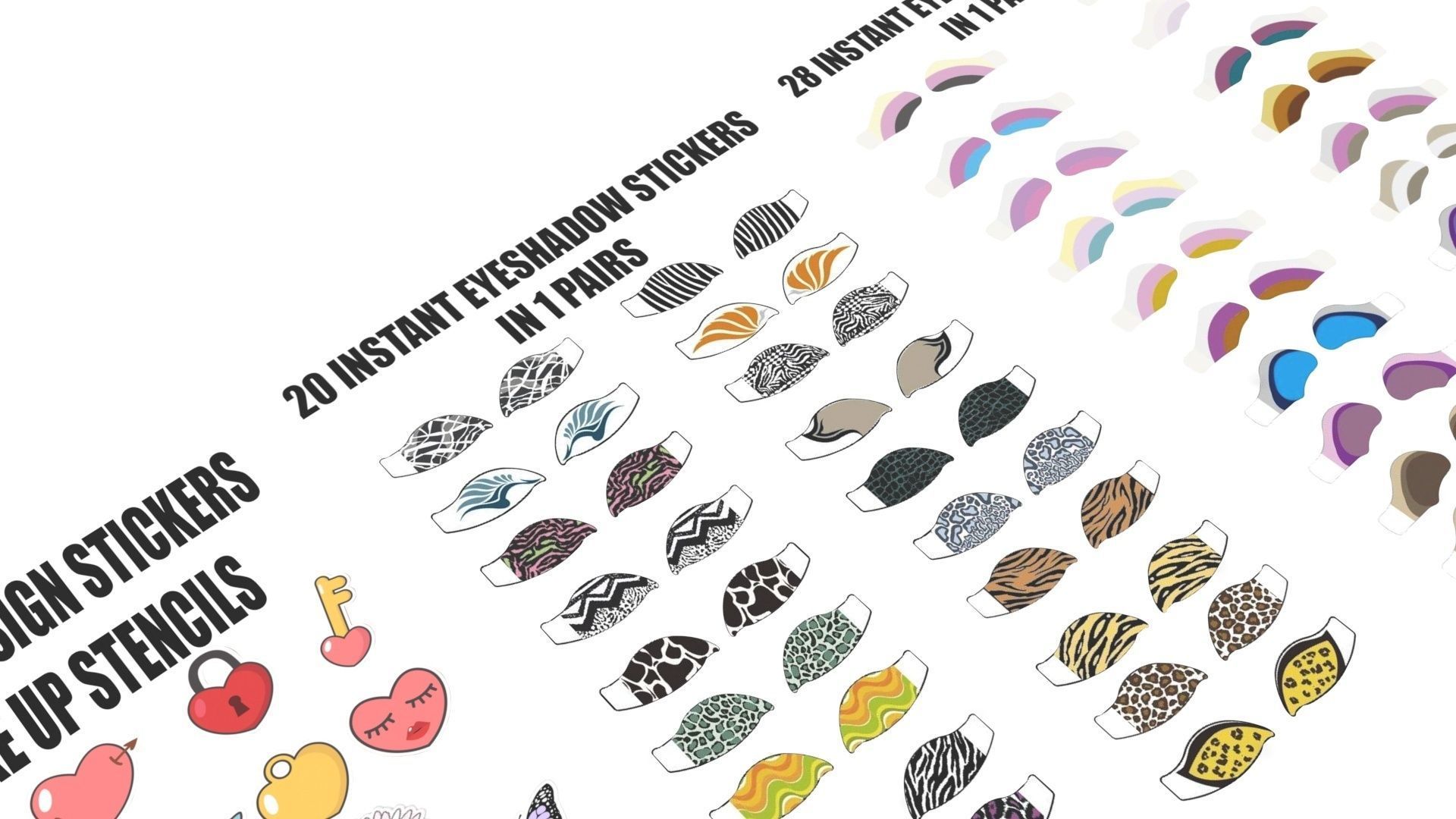 Make Up Stickers 3D model | CGTrader