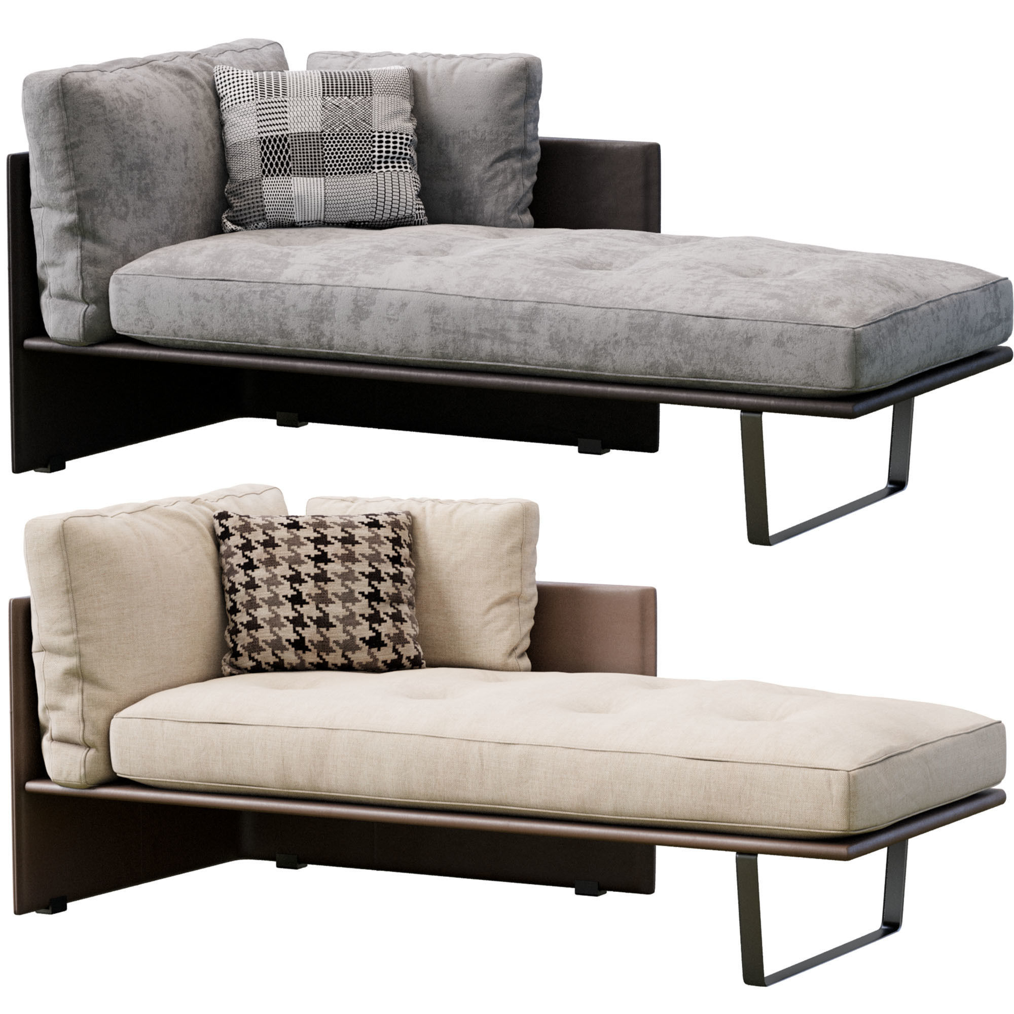 Luggage Chaise Longue By Minotti 3D model CGTrader