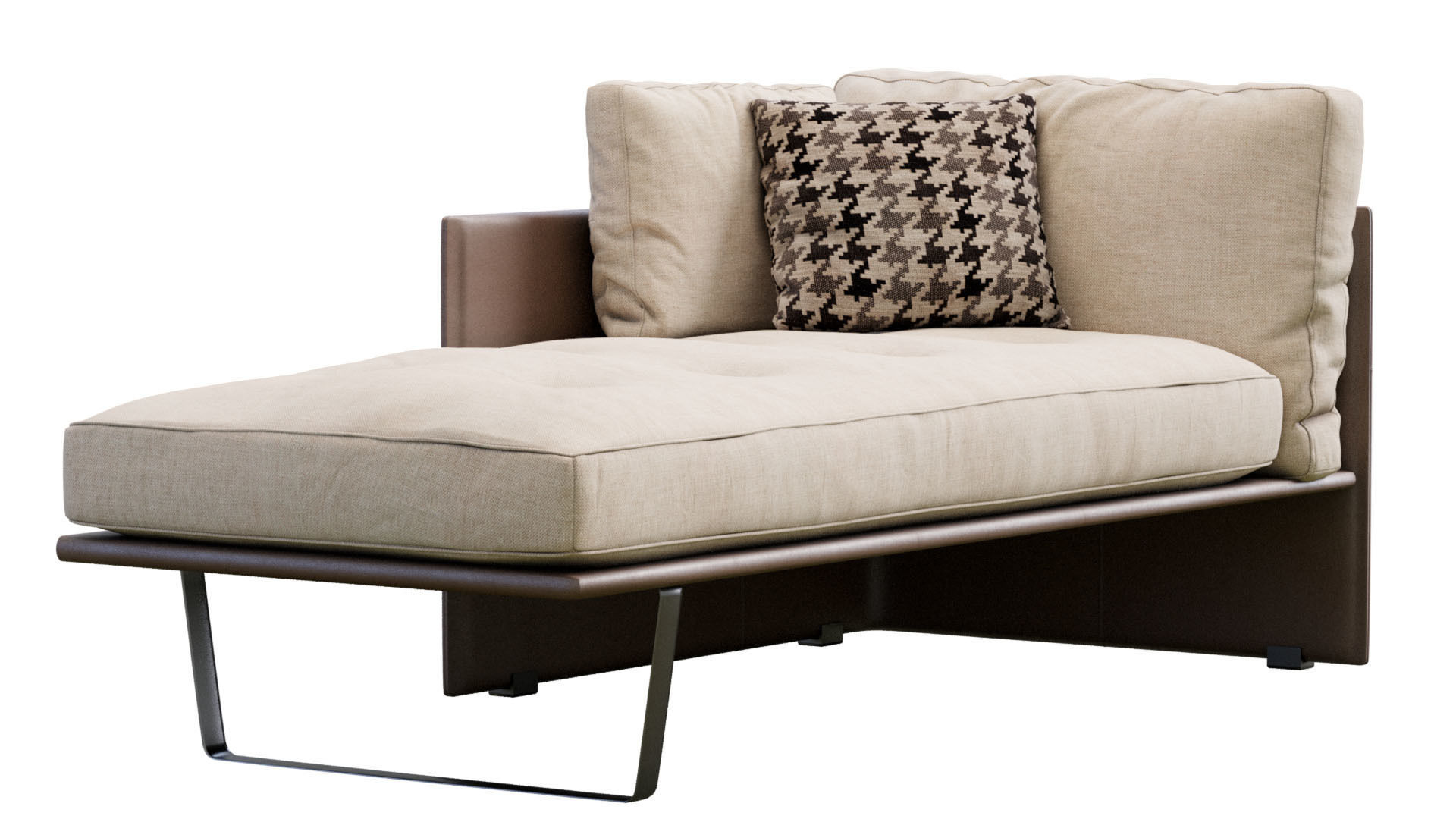 Luggage Chaise Longue By Minotti 3D model CGTrader