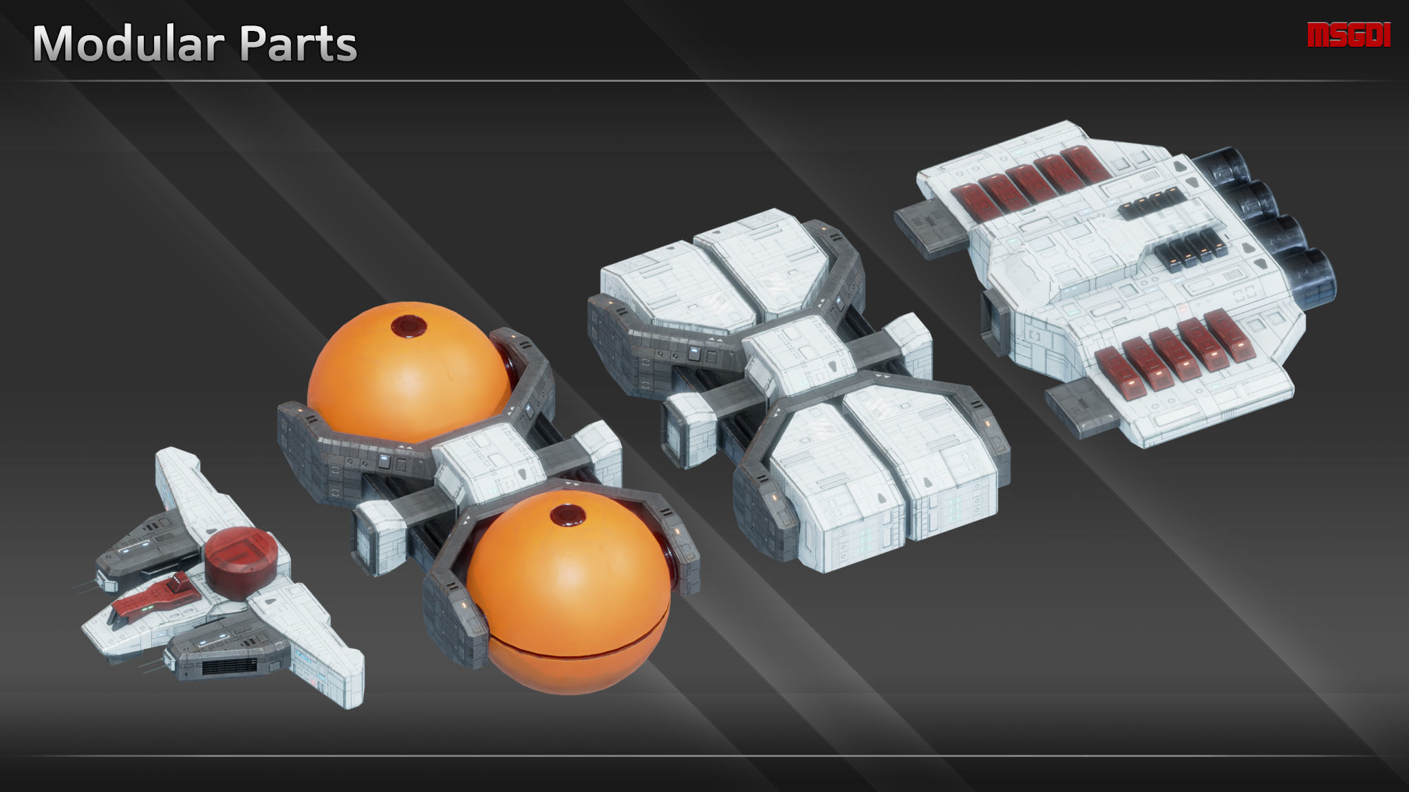 3D model Spaceship TS23 Heavy Tanker VR / AR / low-poly | CGTrader