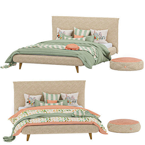 Habitat marshmallow bed 3D model CGTrader