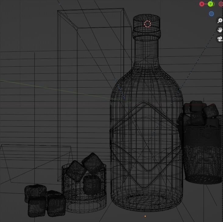 3D model Whisky Hard Liquor Bottle 3D model VR / AR / lowpoly CGTrader