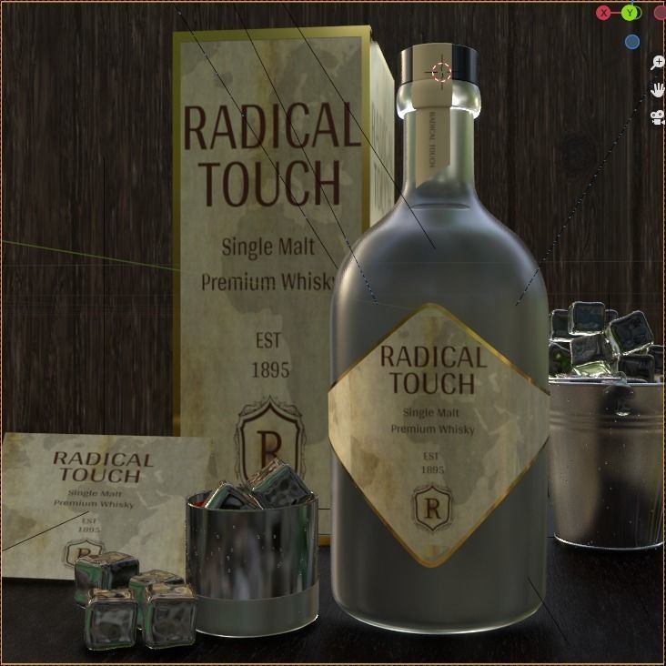 3D model Whisky Hard Liquor Bottle 3D model VR / AR / lowpoly CGTrader