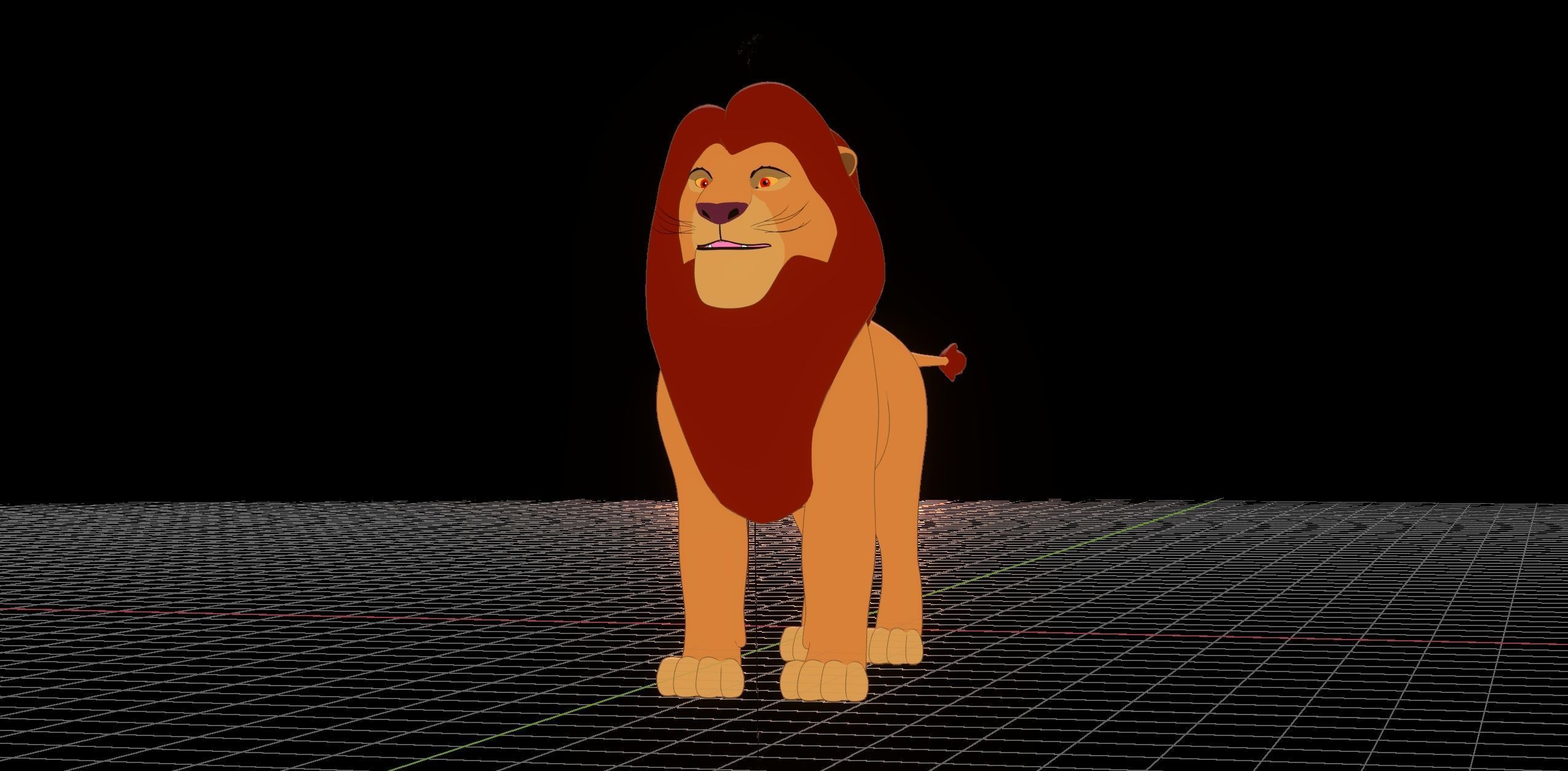 3d-model-mufasa-lion-king-vr-ar-low-poly-cgtrader