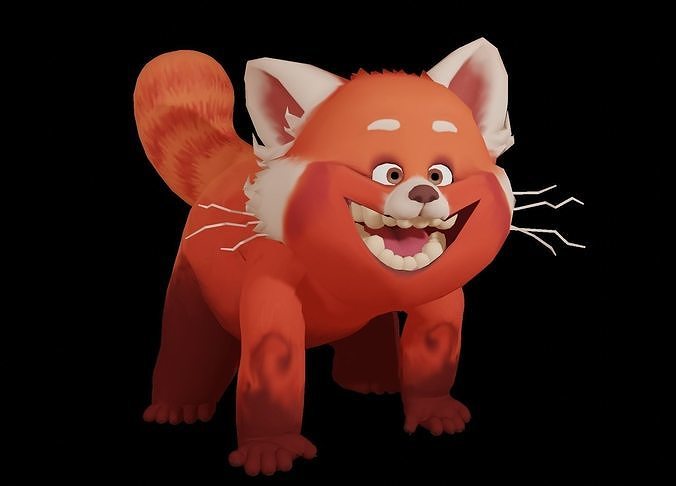 3D model Mei Red Panda VR / AR / low-poly | CGTrader