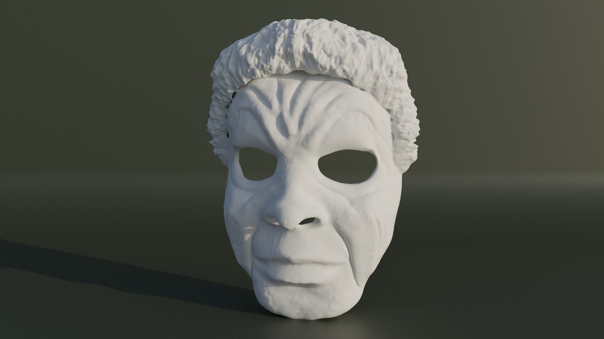 Old Woman Face Mask 3D model 3D printable CGTrader