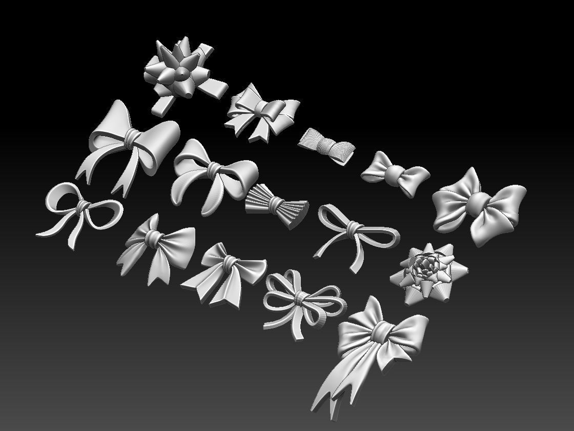 bows for print 3D model 3D printable | CGTrader