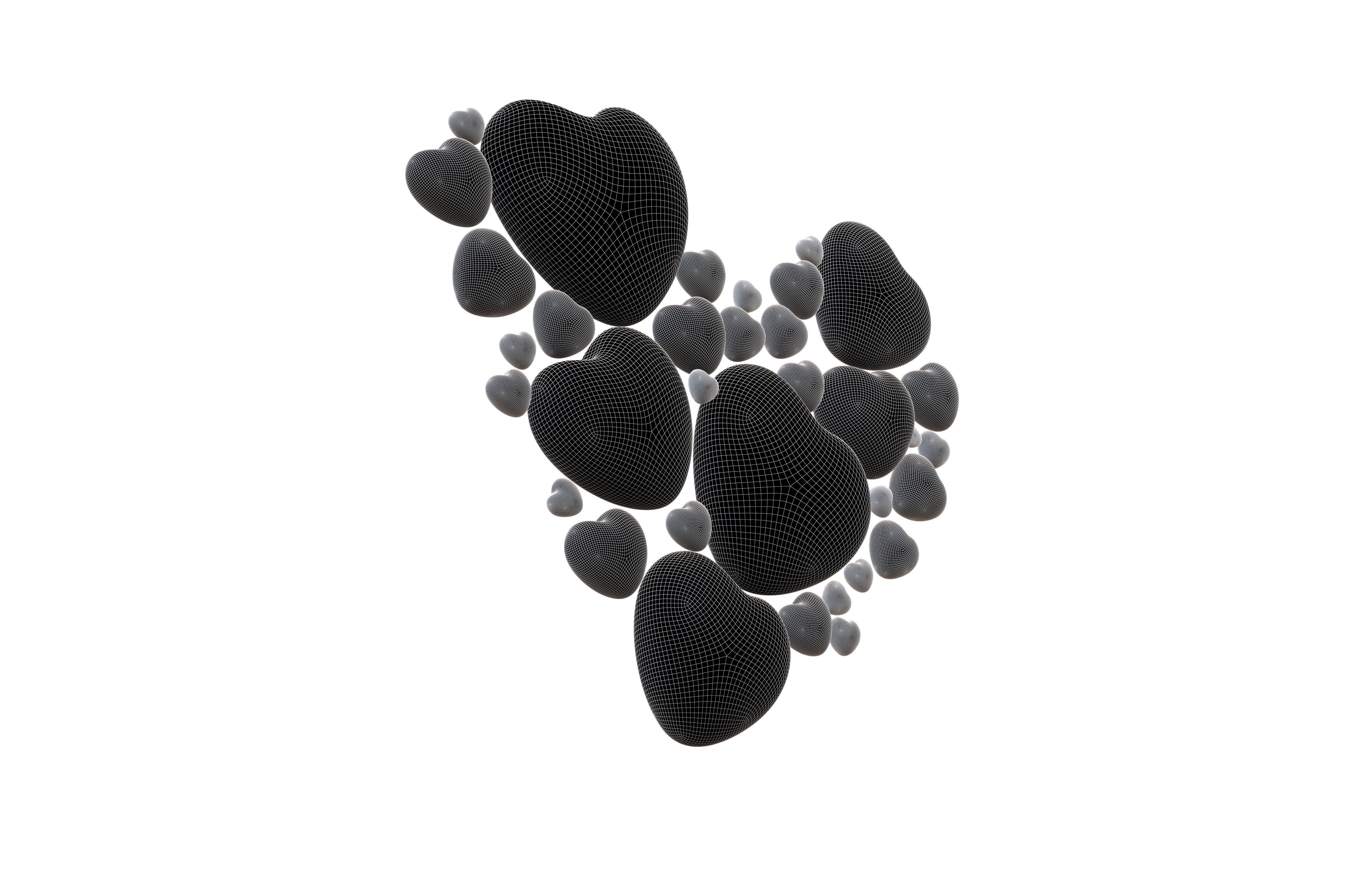 Combination Design Heart Icon v1 019 3D model | CGTrader