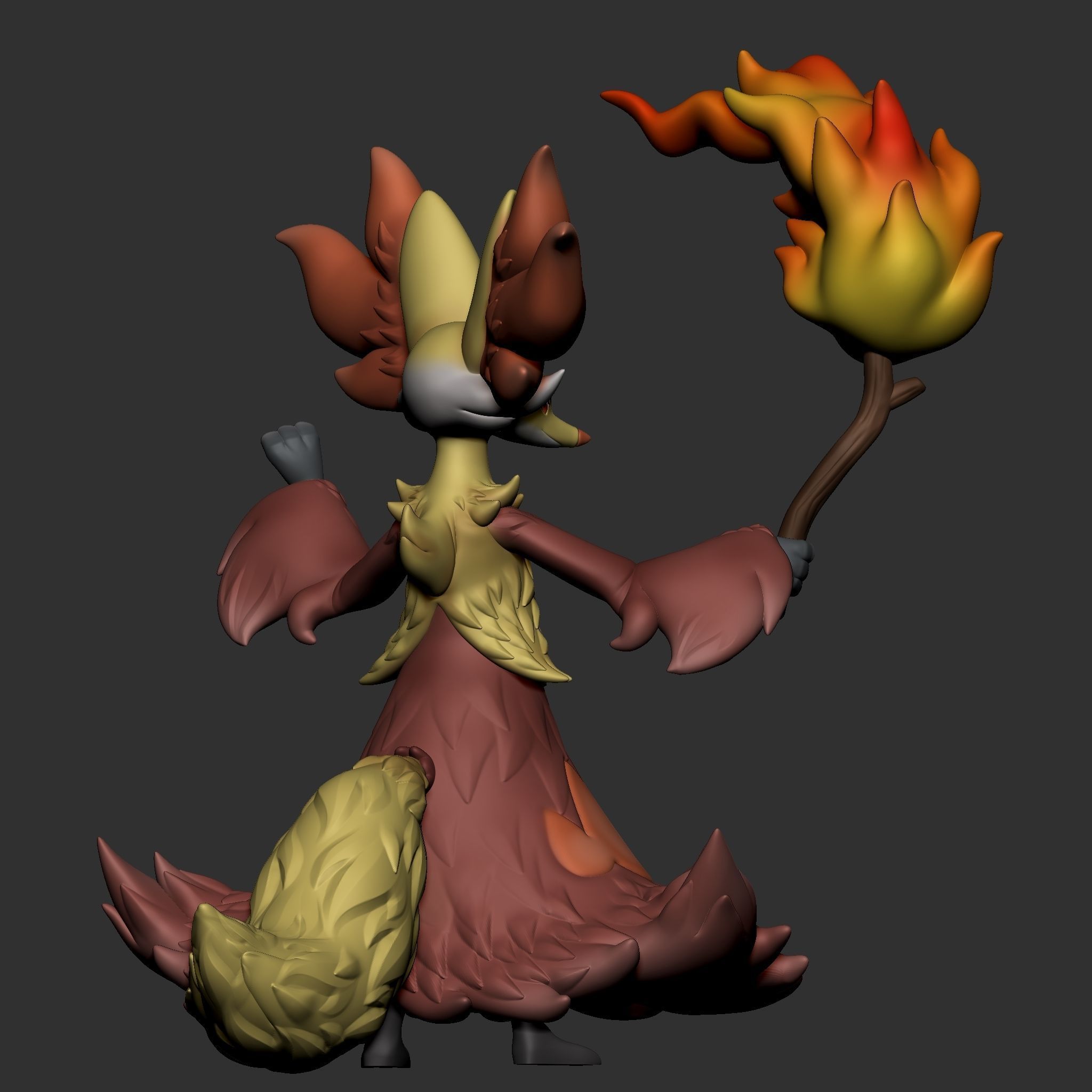 FENNEKIN EVOLUTIONS 3D model 3D printable | CGTrader