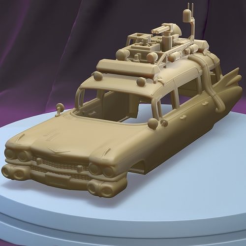 CADILLAC ECTO-1 GHOSTBUSTERS 1959 PRINTABLE CAR BODY 3D model 3D printable  | CGTrader