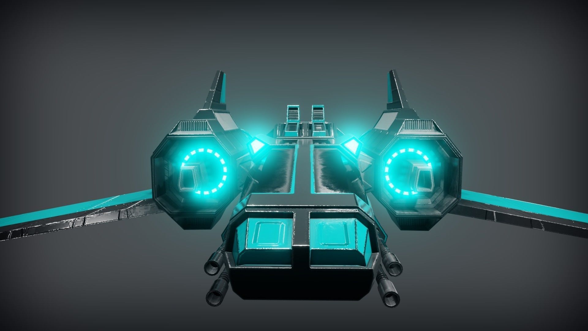 SpaceShip free VR / AR / lowpoly 3D model CGTrader