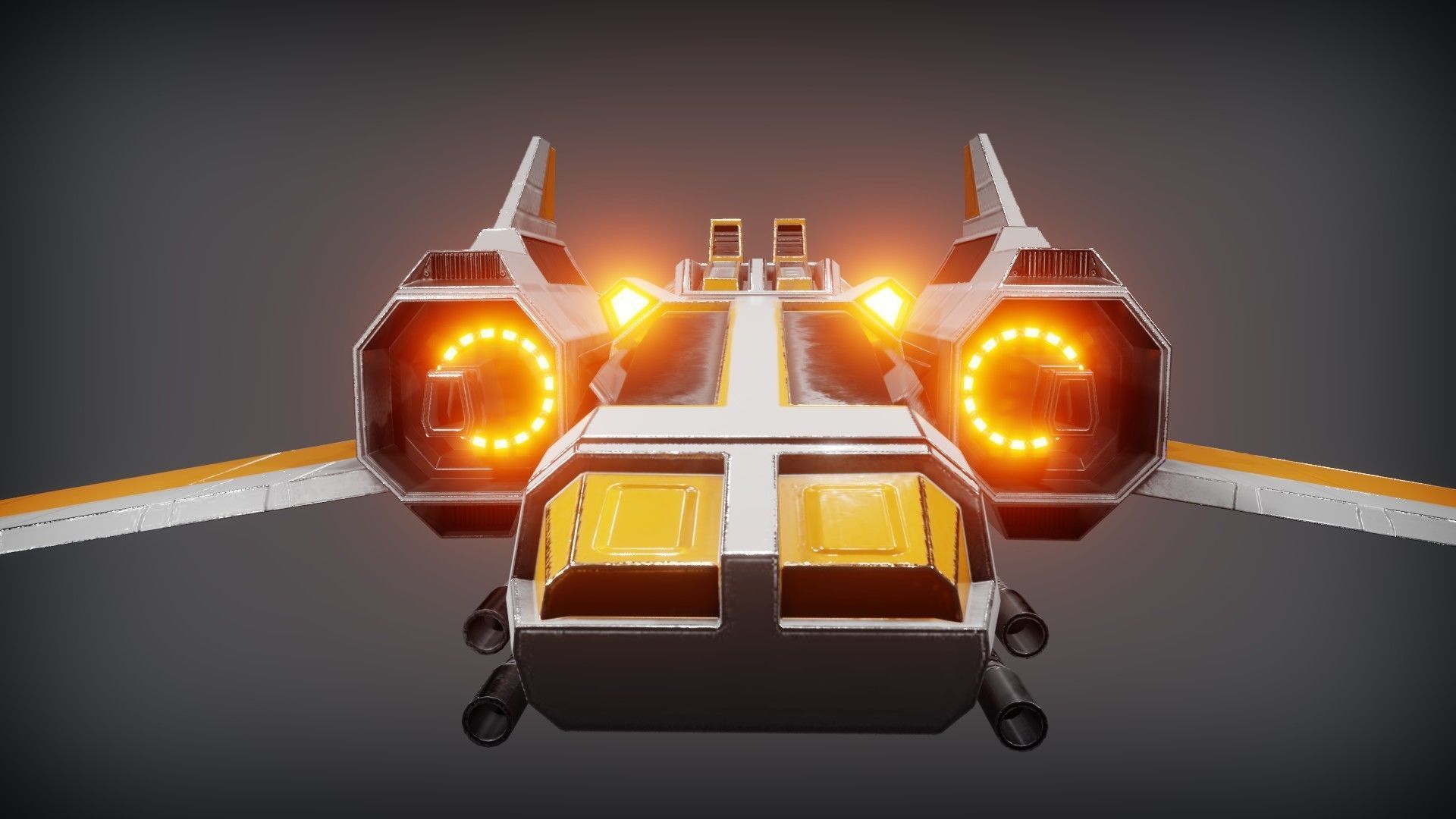 SpaceShip free VR / AR / lowpoly 3D model CGTrader